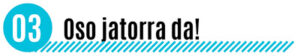 Oso jatorra da